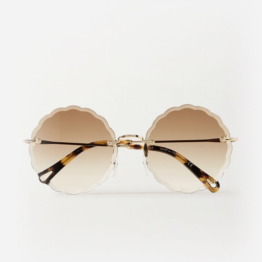 Frank Legend square-frame gold-tone sunglasses